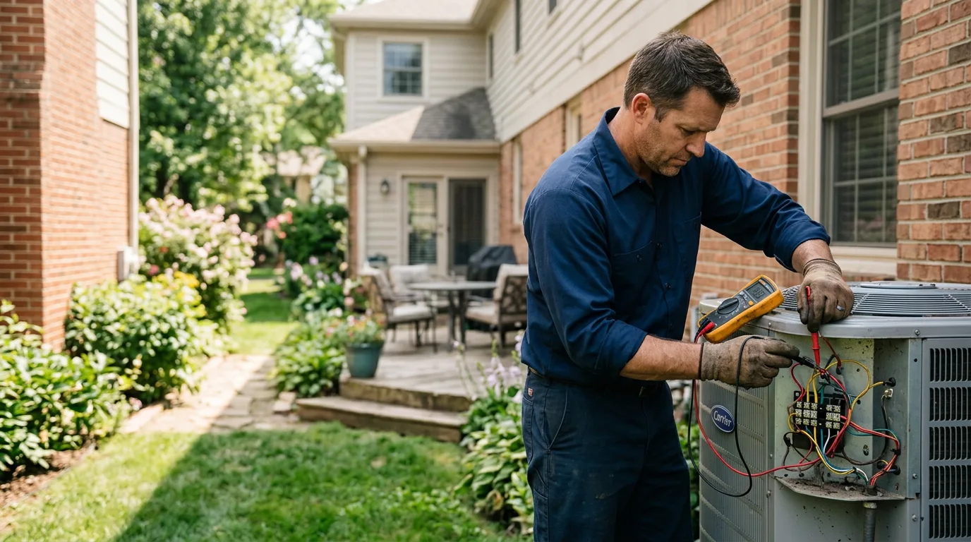 HVAC technician working near Shady Point, OK